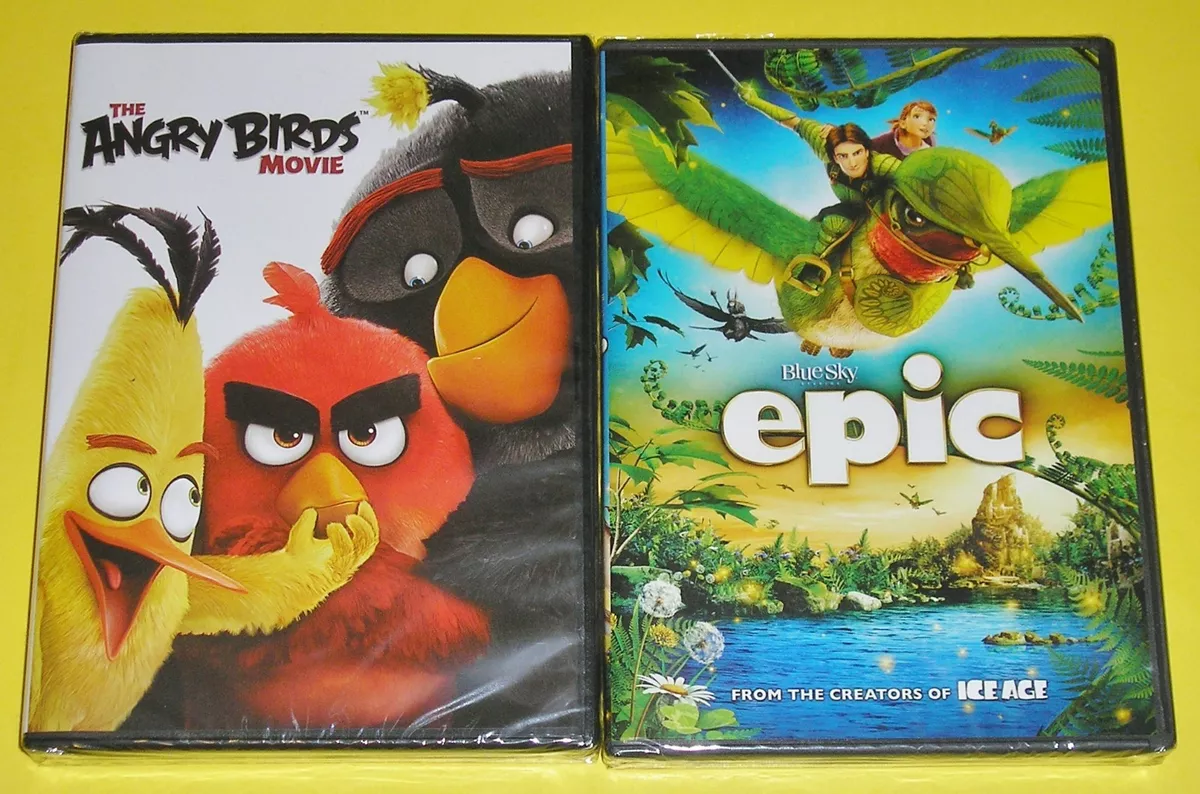 Kid DVD Lot - The Angry Birds Movie (New) Epic (New)