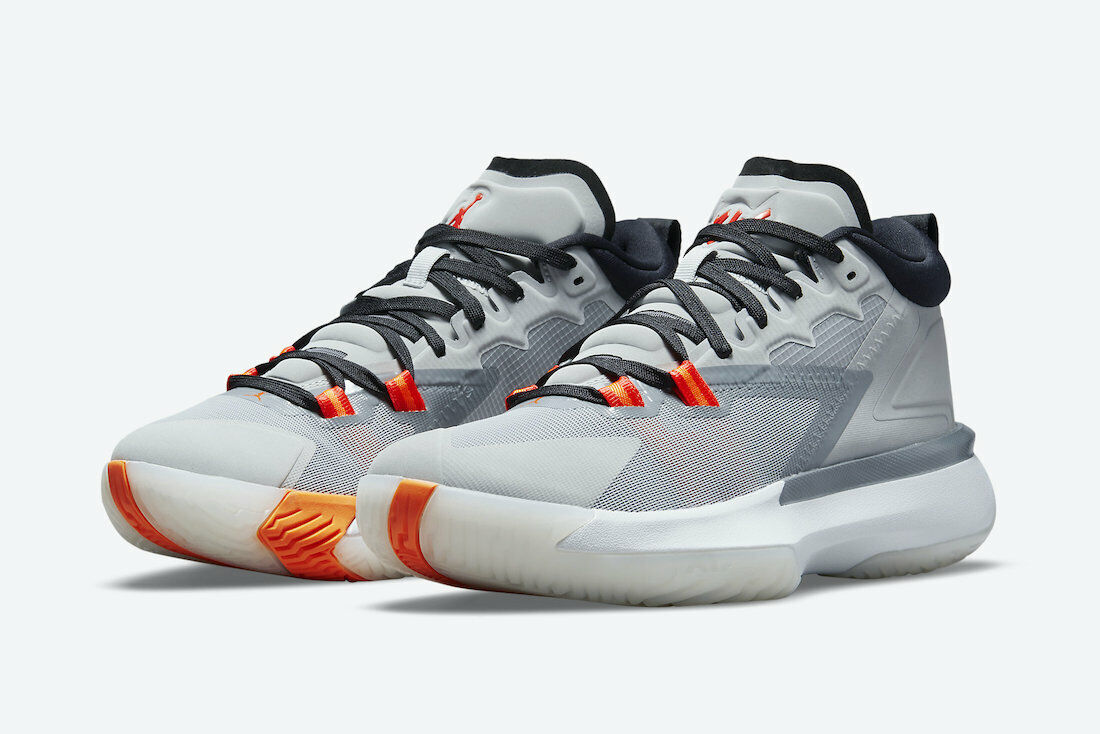 Nike Air Jordan Zion Williamson 1 Smoke Grey Orange Black Nike Air Jordan Zion Williamson 1 Smoke Grey Orange Black