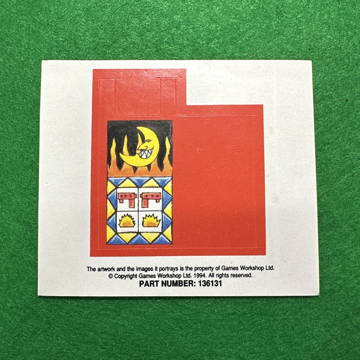 Planche De Stickers Bretonnie Warhammer Old World – Bannières Et Pennons – OOP 1992