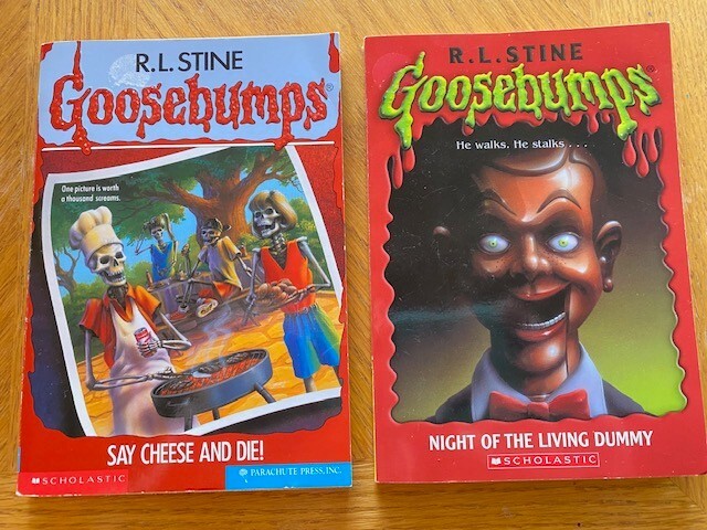 Goosebump Books/Lot of 2 Books - Night of the Living Dummy & Say Cheese