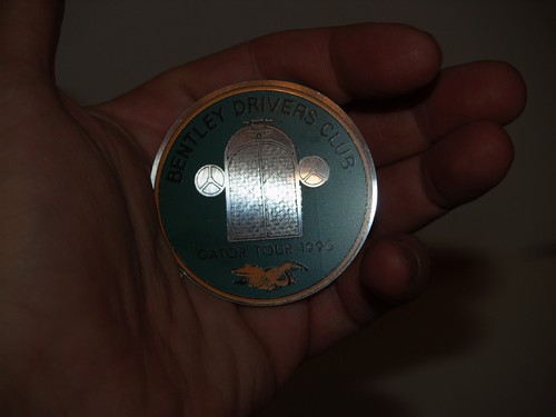 Bentley Drivers Club 1990 Florida Gator Tour Metallschild Plakette Abzeichen - Neu-2 1/4" - Bild 3 von 4