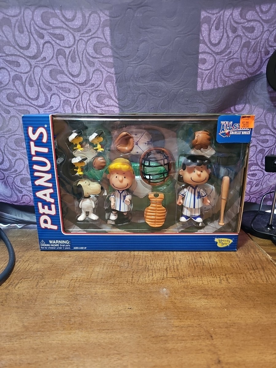 PEANUTS BASEBALL ALL STAR - DELUXE BLUE PLAYSET - LUCY