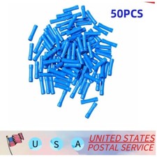 16-14 AWG Gauge Blue Car Audio/Alarm Wire Butt Connector Terminal 16-14AWG 50PCS