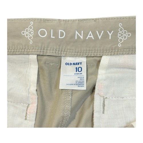 Old Navy Lobster Embroidered Khaki Pants Fisherman Beach Women Size 10 - Picture 7 of 9