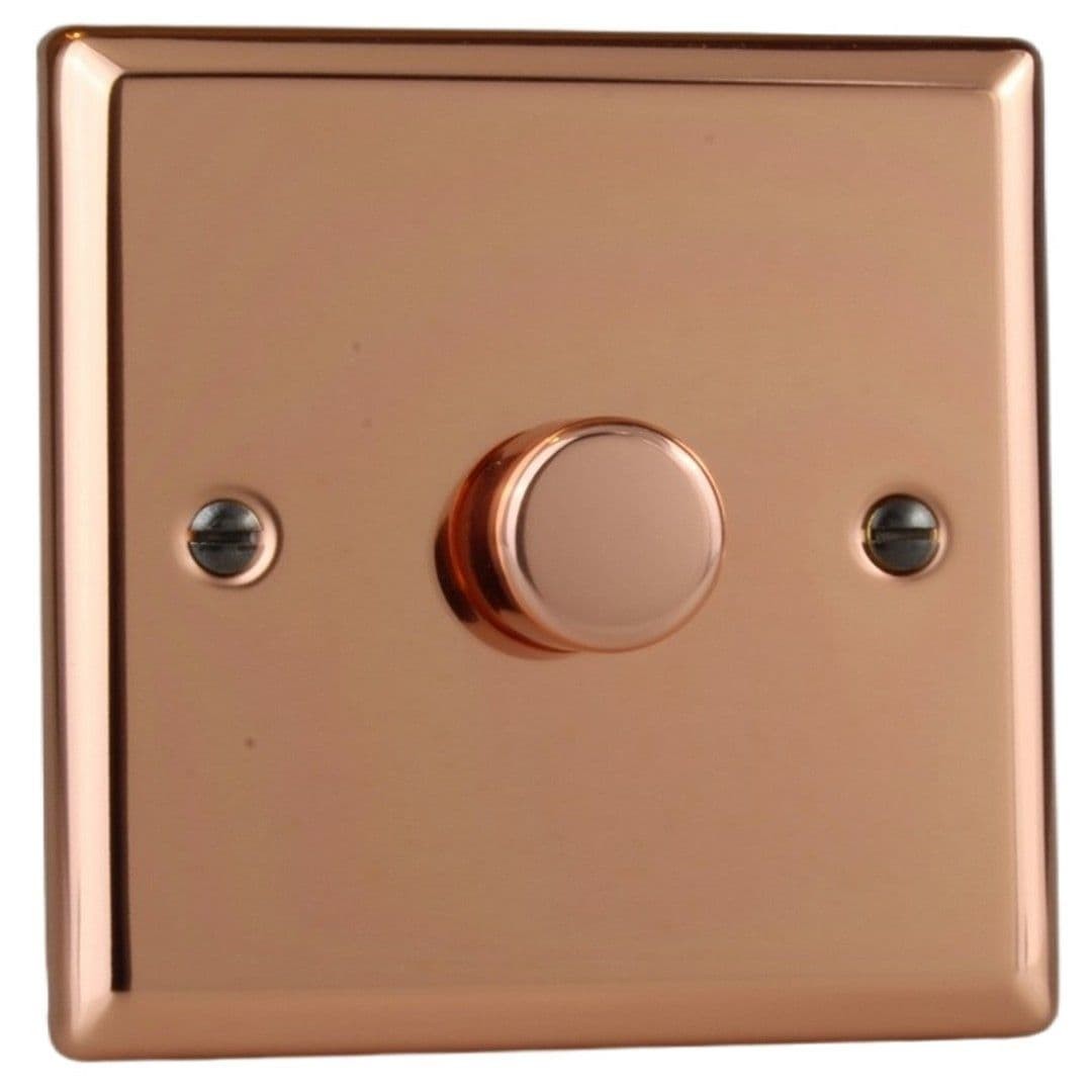 Varilight JYSM101.CU Polished Copper 1 Gang V-Pro Smart Master WiFi LED Dimmer