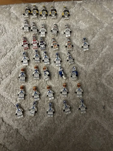 Assortment of 36 Phase Two LEGO Star Wars Clone Troopers Minifigures