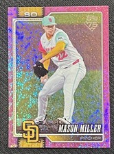 2026 Topps Series 1 - Pink Holofoil - Mason Miller -  #179 - Padres + Extra