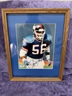 Lawrence Taylor Autographed 8x10 Photo PSA COA Matted Framed Giants HOF
