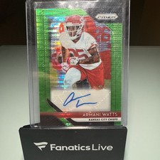 2018 Panini Prizm Rookie Neon Green Pulsar Armani Watts #RA-AW Auto 1q7