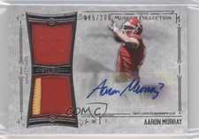2014 Museum Collection Signature Swatches Dual Relics /200 Aaron Murray Auto 0a1