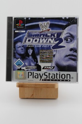 PlayStation 1 PS1 WWF SmackDown 2 Know Your Role Platinum PAL guter Zustand