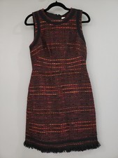 NEVER WORN SIZE 4 KATE SPADE New York So Foxy Tweed fringe Dress wool blend