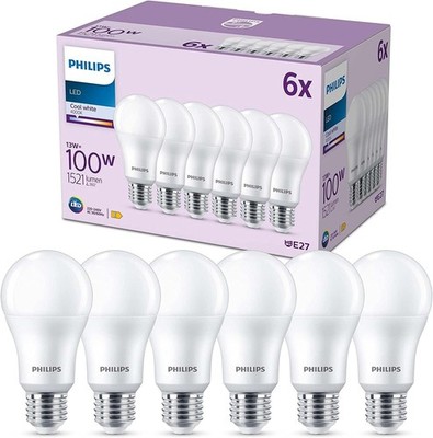 Philips Classic LED E27 100W Ersatz matt 4000K neutralweiß 6er Pack nicht