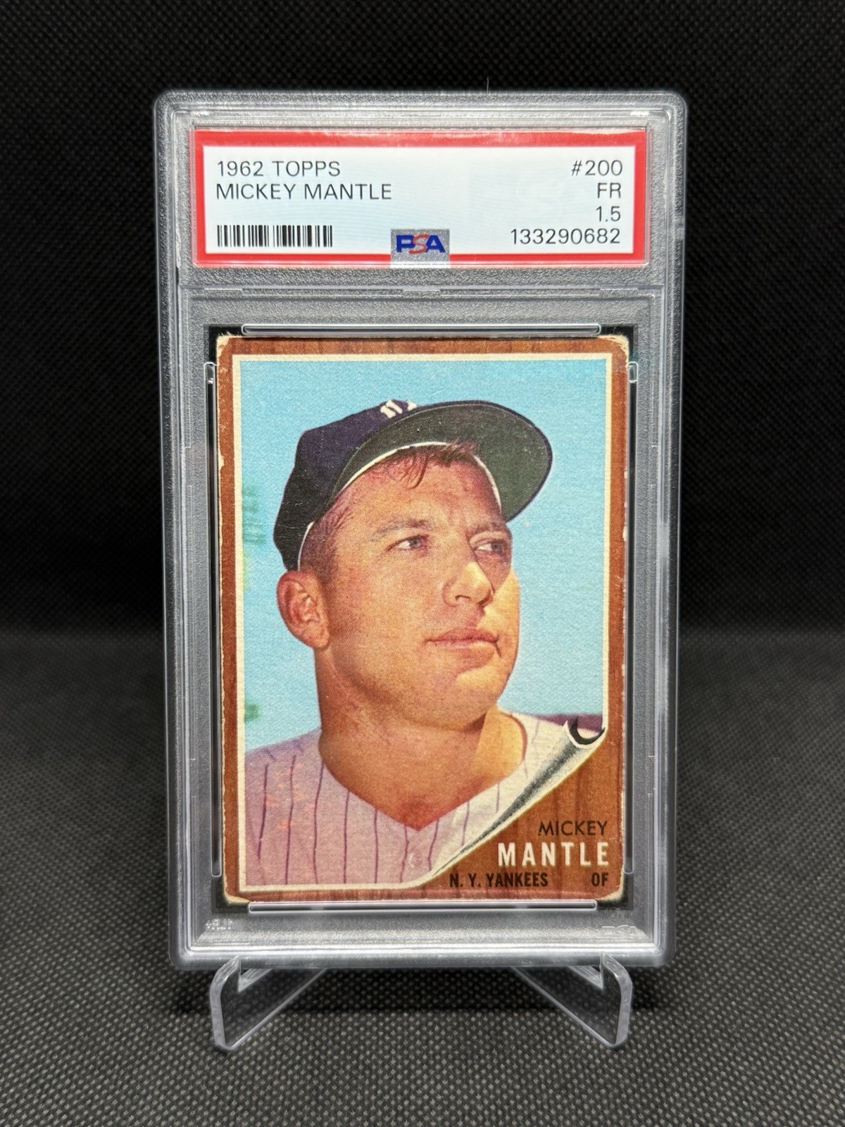 Mickey Mantle 1962 Topps #200 Psa 1.5 FR YANKEES