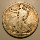 1918 S Walking Liberty Half Dollar 90% Silver G - VG   "As Pictured-Not Cleaned"