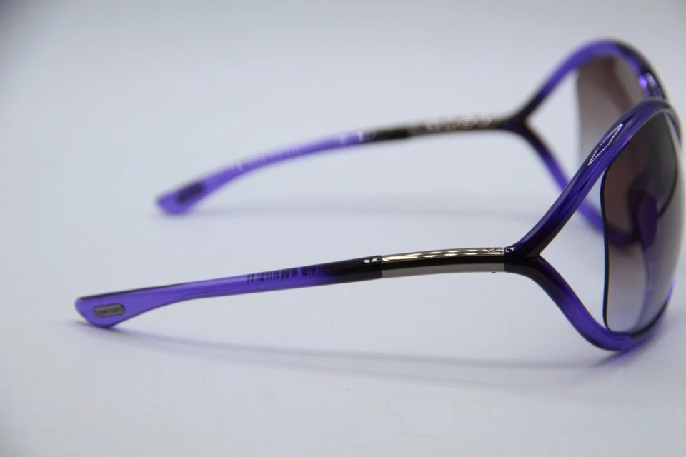 GAFAS DE SOL AUTÉNTICAS TOM FORD TF WHITNEY TF9 78Z PÚRPURA DEGRADADO CON ESTUCHE 64-14 Foto 4 de 4