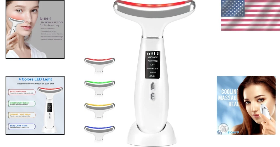 Innovative Dolphin Tail Facial Massager with Cooling Head – Perfect for All Skin - Image 2 of 4