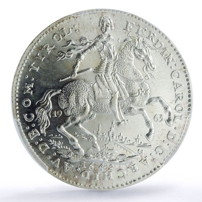 Austria 2 ducat Ferdinand Karl 1642 Restrike X#M29a MS 66 PCGS