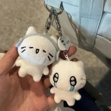Cute Kitten Cat Keychain Cartoon Plush Animal Bag Charm Pendant