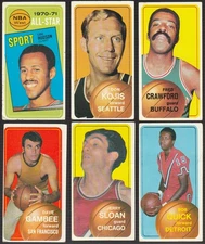 1970-71 Topps NBA Basketball Lot of 6 Jerry Sloan Lou Hudson Free Shipping!