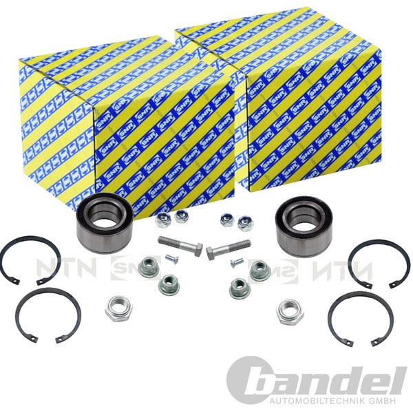 2X SNR RADLAGER-SATZ Vorne Passend FÜR Seat Cordoba Ibiza Inca Toledo VW Caddy-image