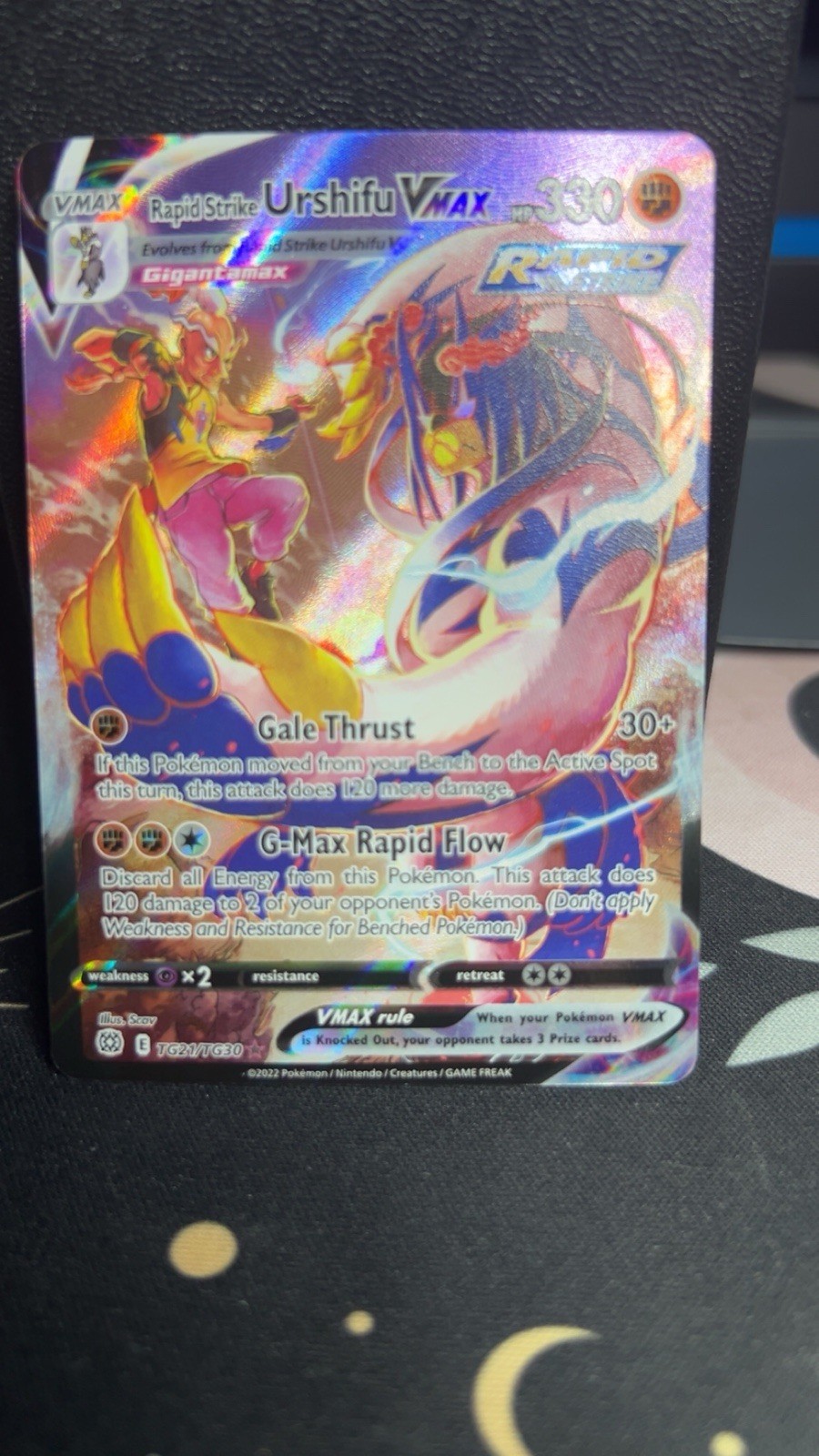 Rapid Strike Urshifu VMAX TG21/TG30 Swsh09: Brilliant Stars Trainer Gallery Holo