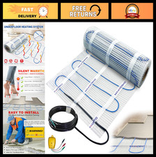 10 sq.ft. Electric Floor Heating Mat Kit, 120V Radiant Heat System for Tile  St