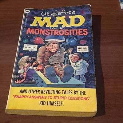 Warner Books MAD Al Jaffee's Monstrosities Illustrated Vintage Paperback