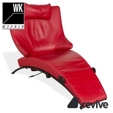 WK Wohnen Solo 699 Leder Sessel Rot manuelle Funktion