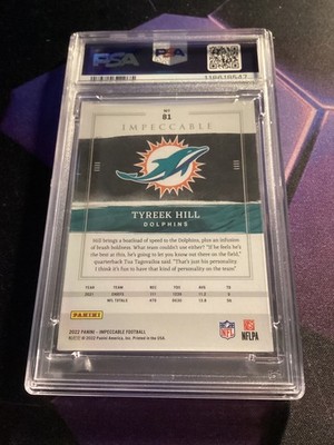 2022 Panini Impeccable - Tyreek Hill #81 Bronze /25 | eBay