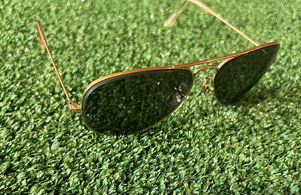 De colección Años 70/80 LO 205 B&L Ray-ban Aviator Dorado EE. UU. Foto 3 de 4