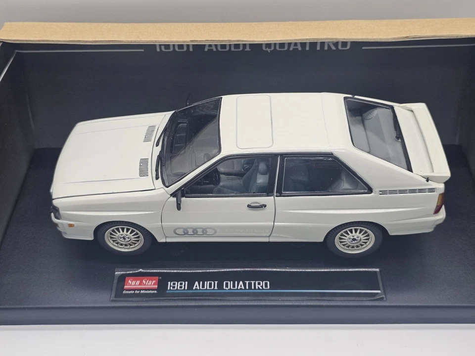 Audi Quattro 1981 Bianco 1:18 Sunstar In Box - Immagine 2 di 4