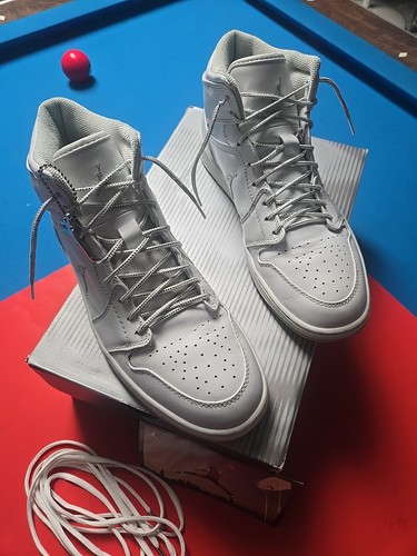 2002 AIR JORDAN 1 OG PLATINUM WHITE SILVER RETRO SIZE 11.5 OG!!! - Picture 3 of 8