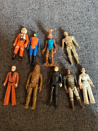Vintage Star War Kenner Figure Lot of 9