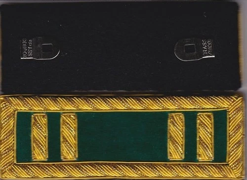 Civil War Berdan Sharpshooters Captain Shoulder Boards w/Frock Clips Attached