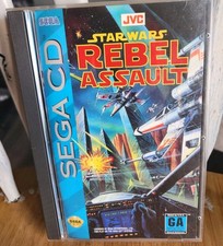 Star Wars Rebel Assault SEGA CD Complete w/ Manual Tested/Works Excellent 