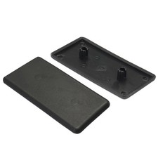 30Pcs Standard Plastic Rectangle Aluminum Extrusion End Caps Black 80x40mm