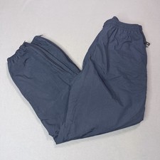 VTG Outersport Nylon Windbreaker Pants Lined Blue Tapered Outdoors Men s Large