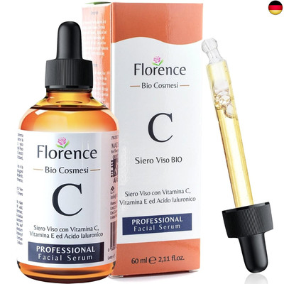 60ml Bio Hyaluron Serum mit Vitamin C, E. Hochkonzentriert Anti-Falten,
