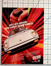 1982 Datsun Turbo-ZX Car Ad 5-Speed Manual Nissan Print Vintage
