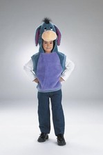 Eeyore Deluxe Plush Vest Disney Winnie Pooh Fancy Dress Halloween Child Costume