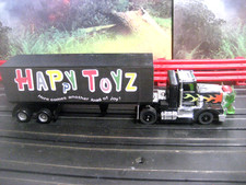 New Tyco HO Custom Flamed Maximum Overdrive Truck w light  Happy Toyz Trailer