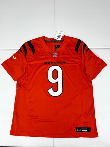 Nike Joe Burrow Cincinnati Bengals Dri-FIT Football Jersey Men L Orange