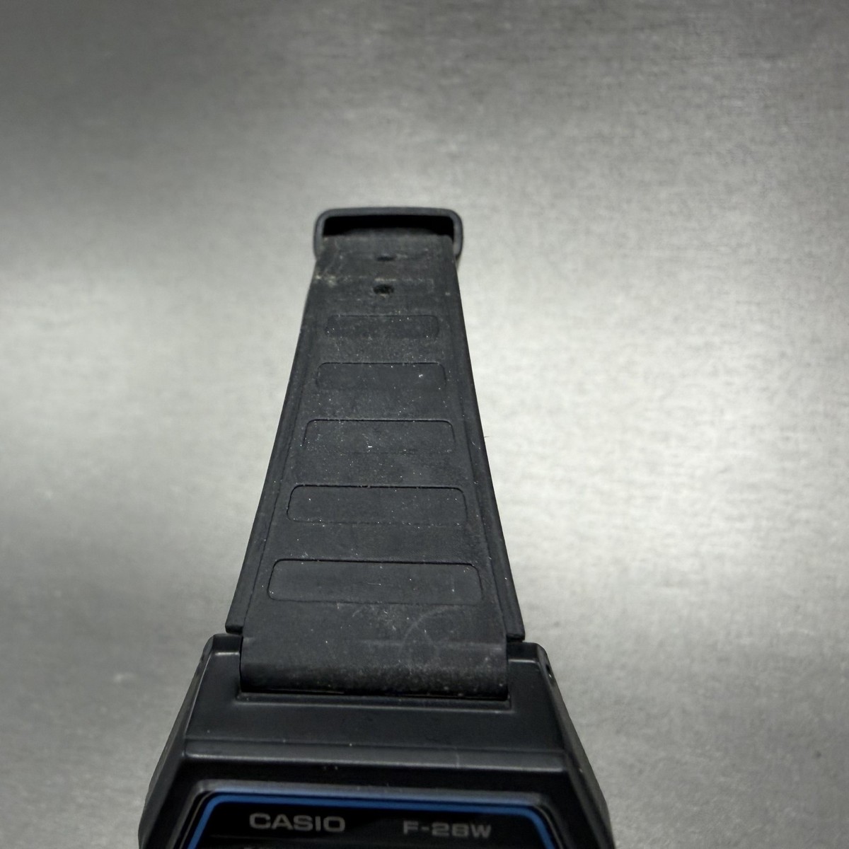 Casio F-28 Watch Men 34mm Digital Black Tone Alarm Chrono Octagon