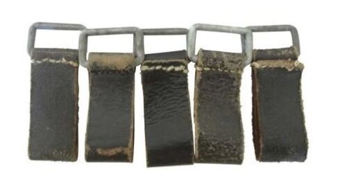 Original Belt Loop - Black WW2 German Leather Ring Webbing Strap Soldier Army - Afbeelding 1 van 1