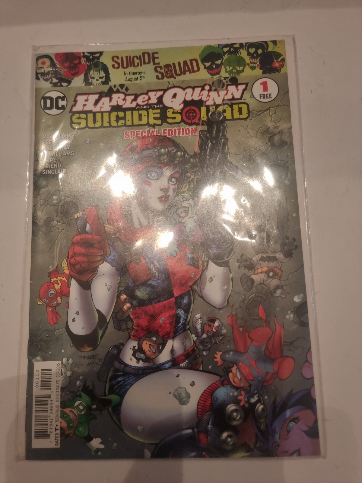 HARLEY QUINN #1 SUICIDE SQUAD SPECIAL EDITION 2016 MINT BAG & BOARDED ...