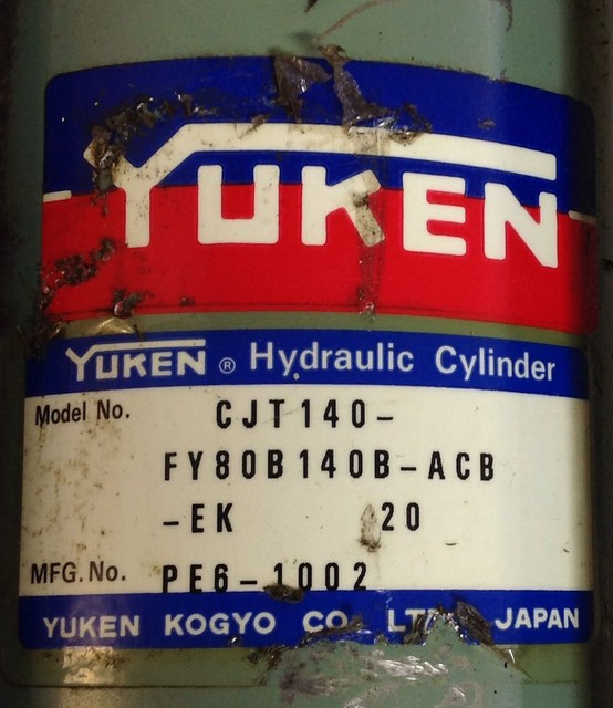 YUKEN * HYDRAULIC CYLINDER * CJT140FY80B140BACBEK for sale online eBay