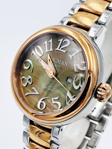 Orologio Locman Tuttotondo Acciaio Placcato Oro Rosa Quadrante Madreperla Nera - Foto 4 di 8