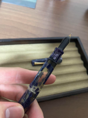 Omas Lucens Blue fountain pen Limited Edition Nib EF with