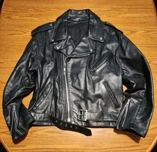 SCHOTT Rare 412 Perfecto Leather Jacket Sz50 Few Scuffs, Yet In Excellent Cond.